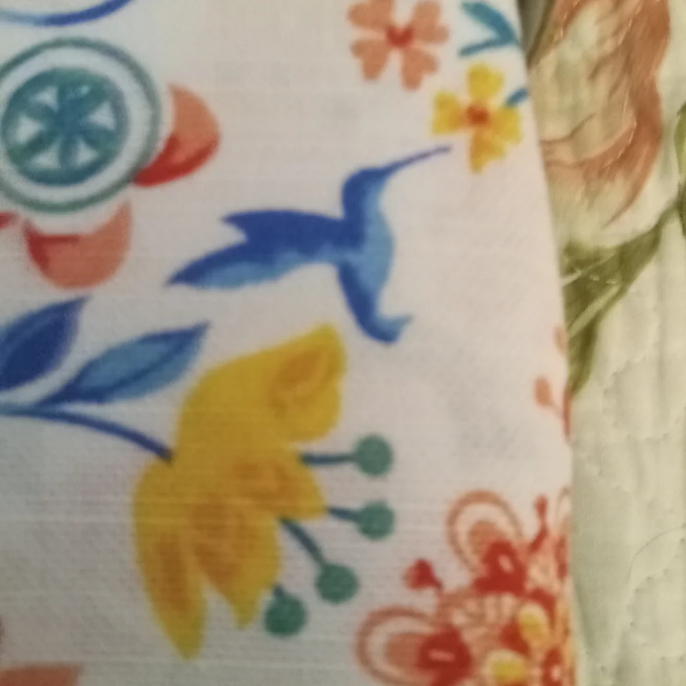 The Pioneer Woman Mazie Floral With Birds 3Pc Window Curtains New In Box - Picture 7 of 7